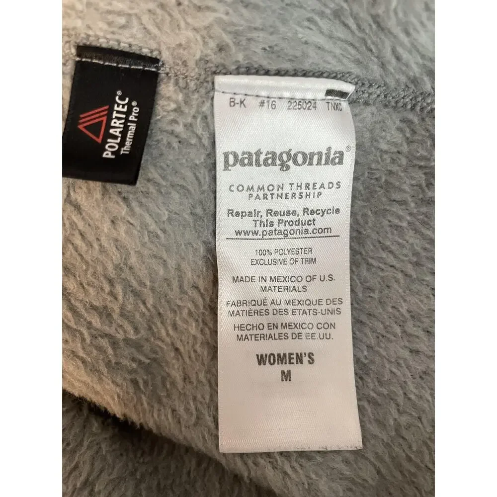 Patagonia Pullover Sweater Womens Medium Polartec Thermal Pro Fleece‎ Outdoors